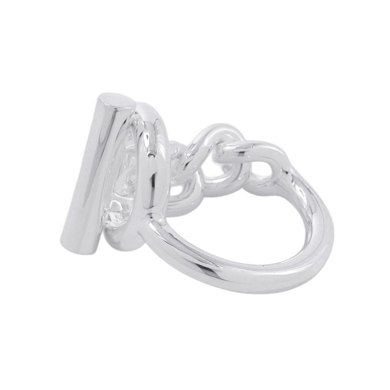 Hermes Ring Croisette GM Silver 55