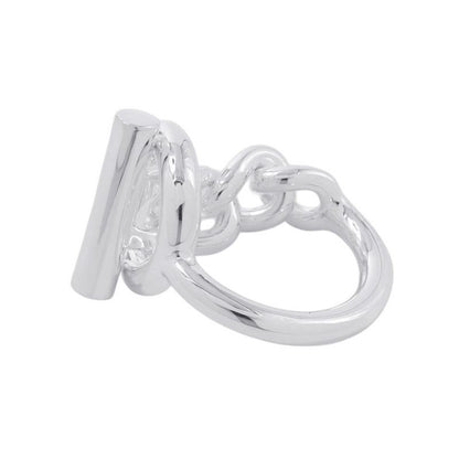 Hermes Ring Croisette GM Silver 55