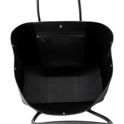 Hermes Tote Neo Garden 41 Voyage Black Silver Toile Military Negonda