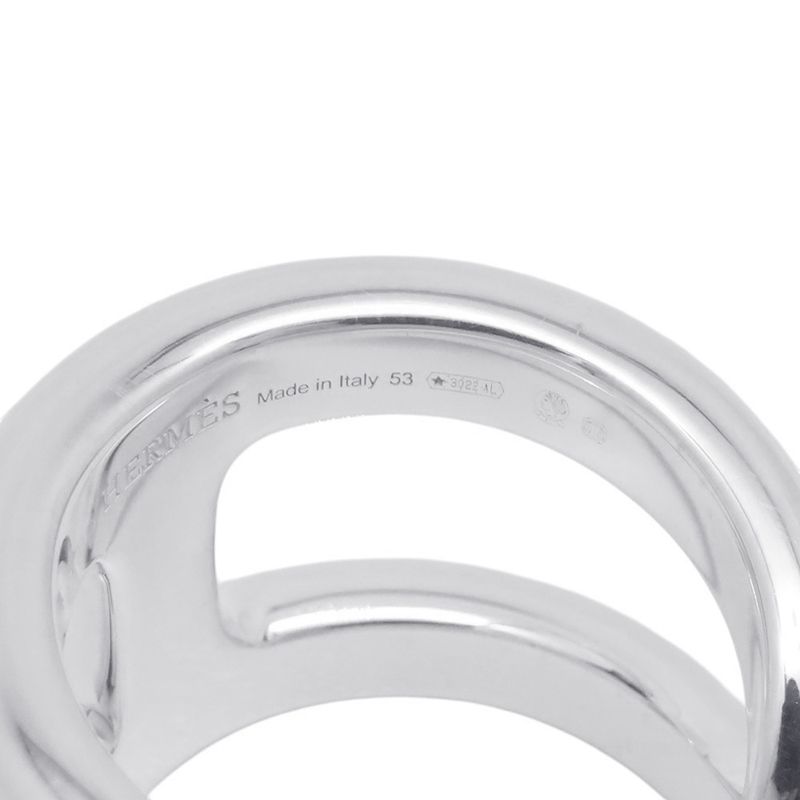Hermes Ring Osmose GM Silver 53