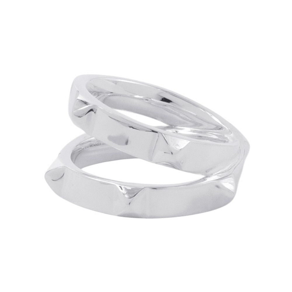 Hermes Ring Cl Do-H Double Silver 55