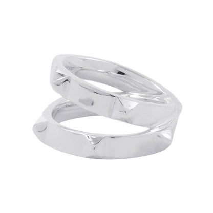 Hermes Ring Cl Do-H Double Silver 55