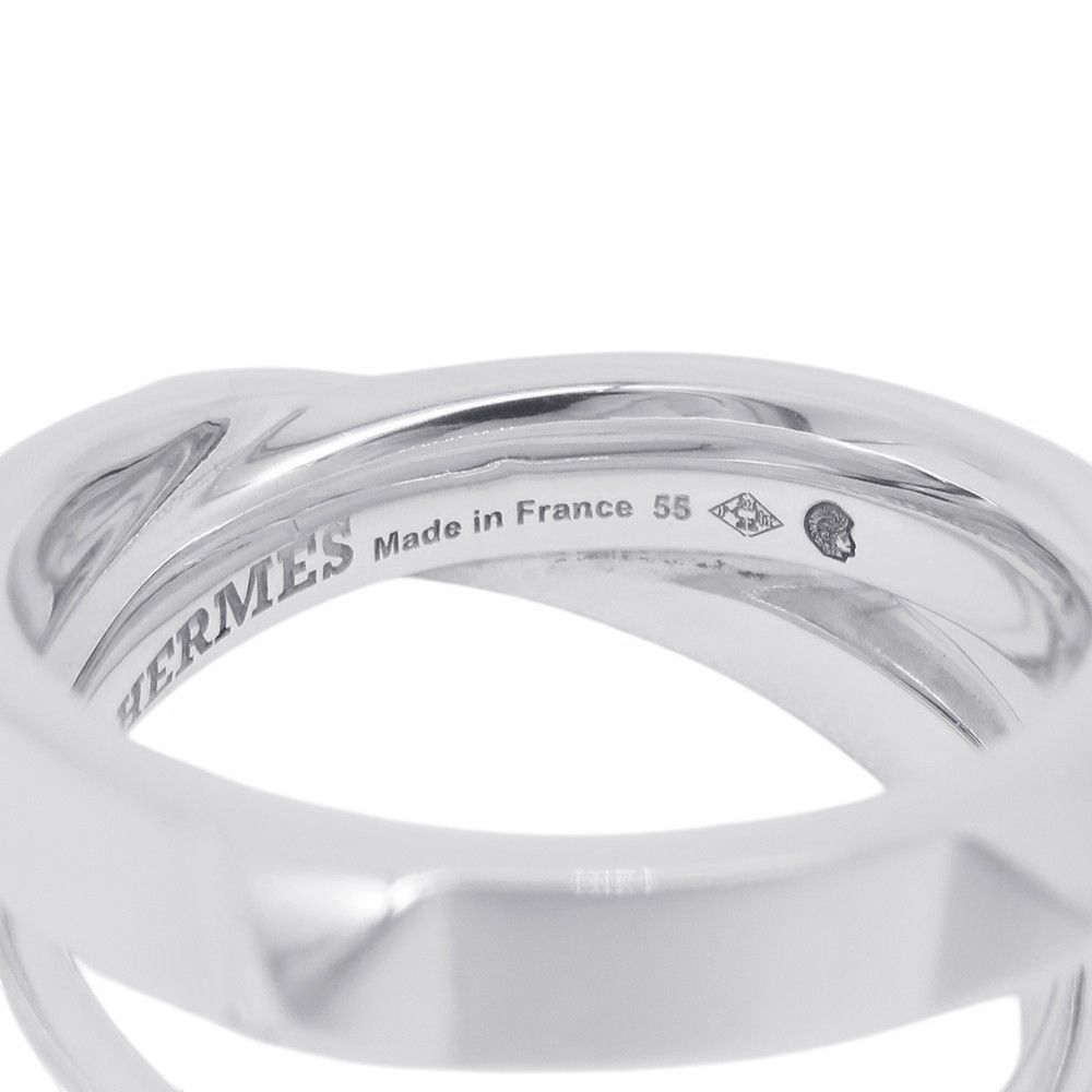 Hermes Ring Cl Do-H Double Silver 55