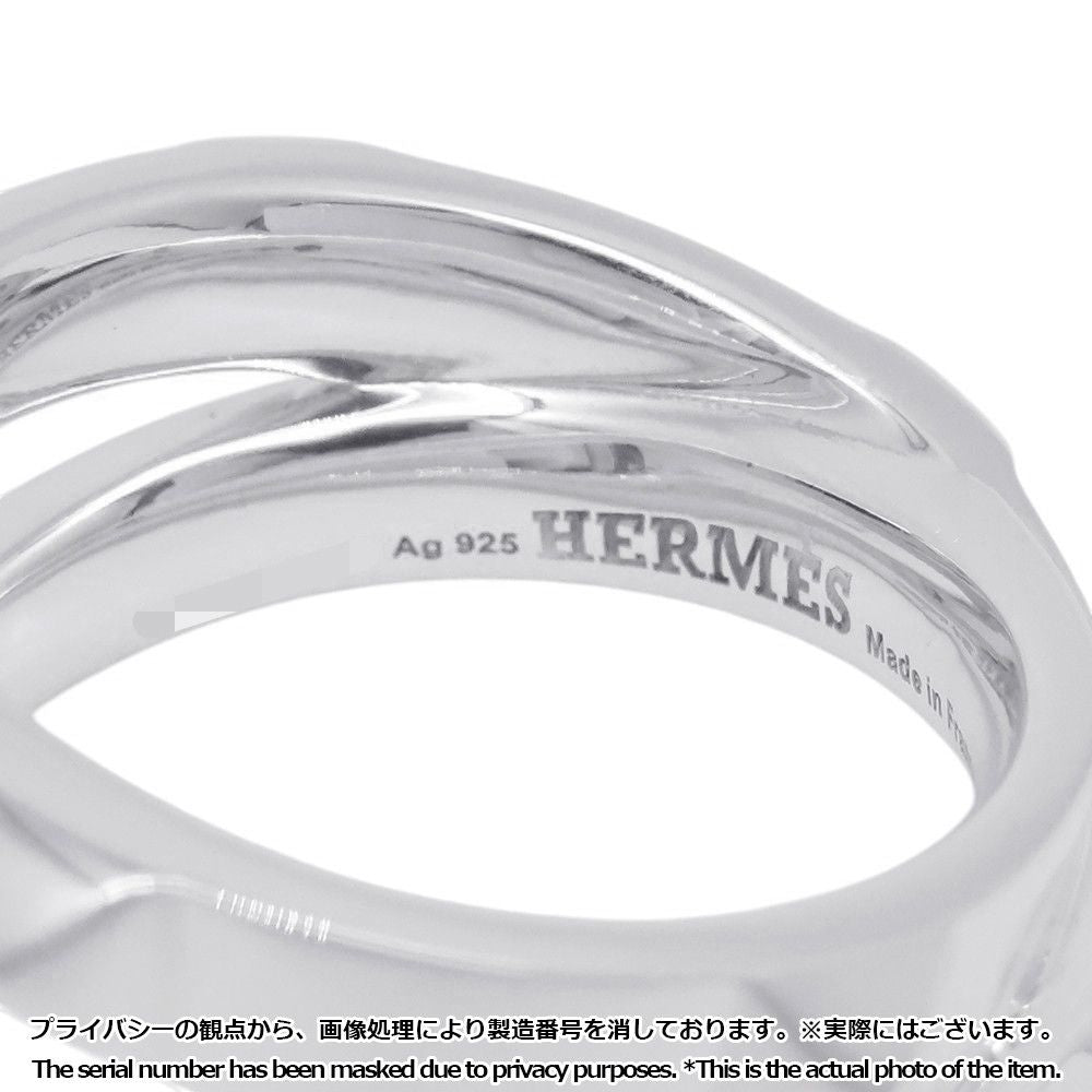Hermes Ring Cl Do-H Double Silver 55