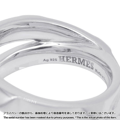Hermes Ring Cl Do-H Double Silver 55