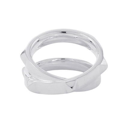 Hermes Ring Cl Do-H Double Silver 55