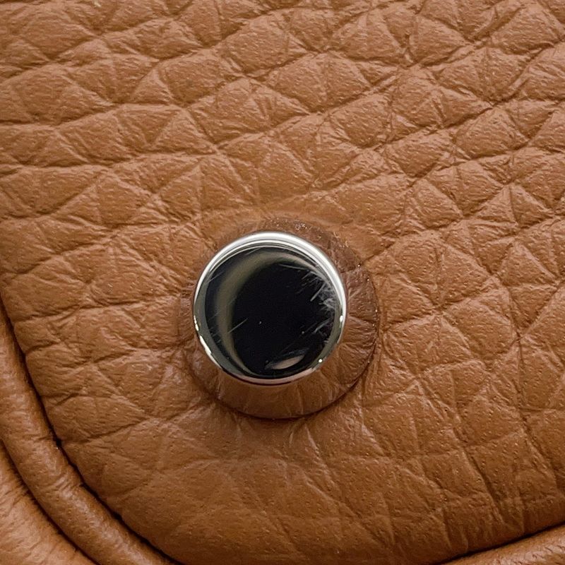 Hermes Handbag Picotin Lock PM Gold Silver Taurillon Clemence