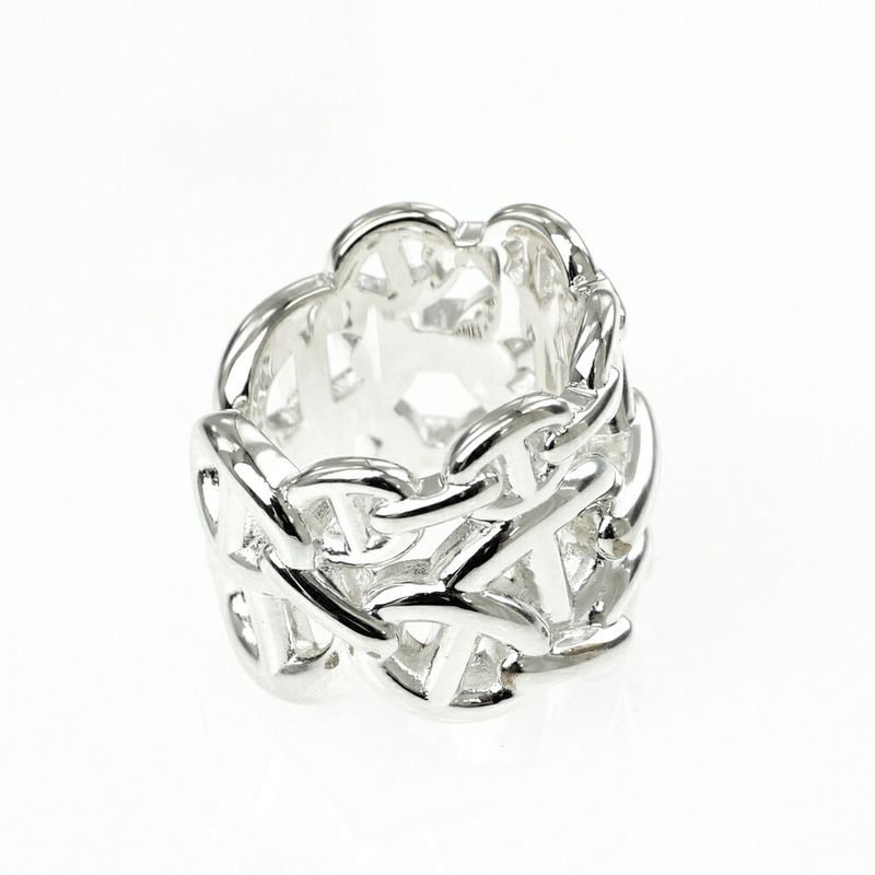 Hermes Ring Chaine D'ancre GM 46 Silver
