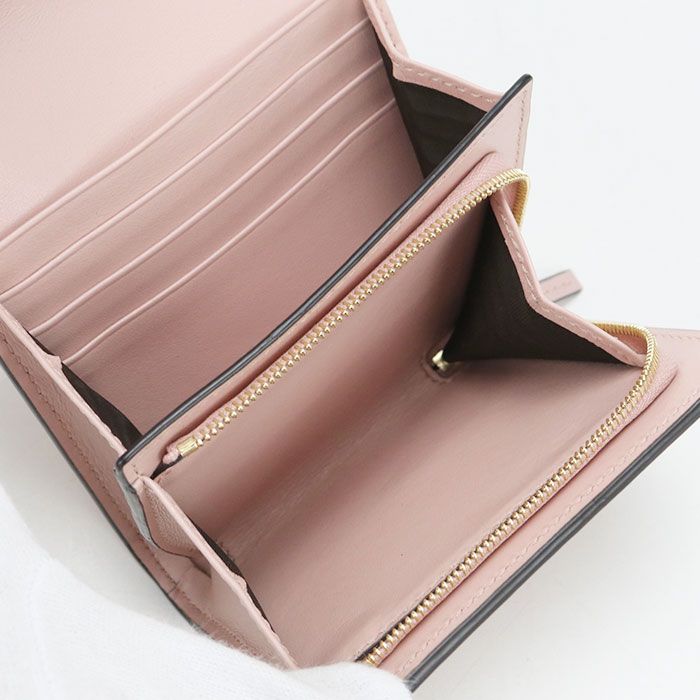 Gucci Card Case Wallet GG Matelasse Bifold with Coin Purse Leather