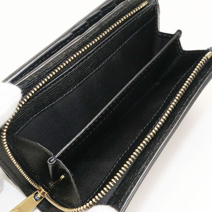 Gucci Zip Around Wallet Script Bifold with Coin Purse Leather