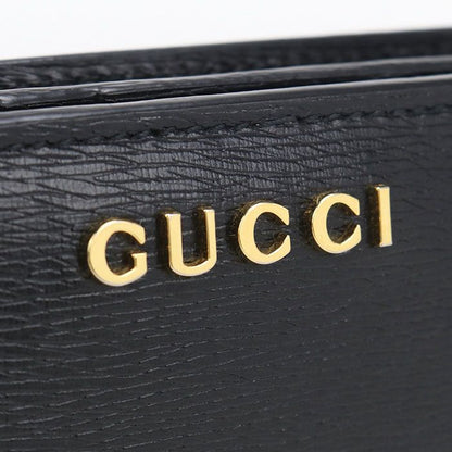 Gucci Zip Around Wallet Script Bifold with Coin Purse Leather