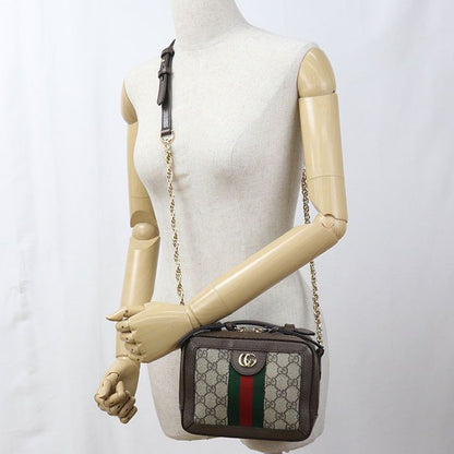 Gucci Chain Ophidia Crossbody Shoulder Bag Leather