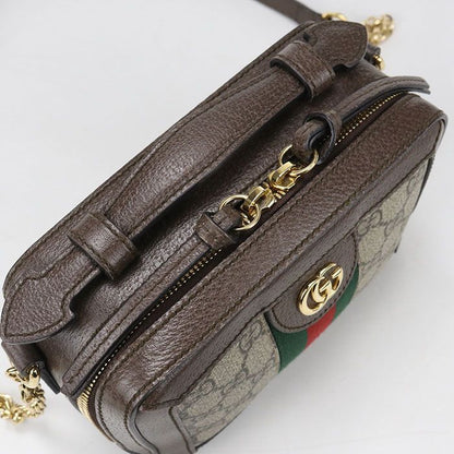 Gucci Chain Ophidia Crossbody Shoulder Bag Leather
