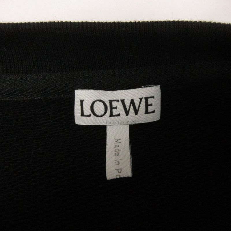 Loewe Anagram Sweatshirt Trainer Pullover Crew Neck Long Sleeve L Black Sweater