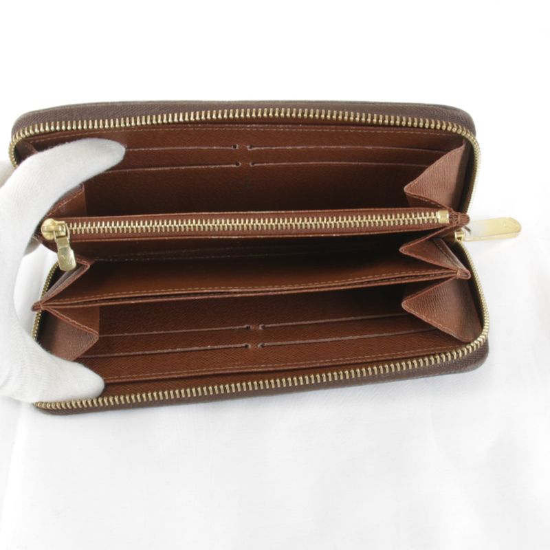Louis Vuitton Zippy Wallet Monogram Canvas Brown