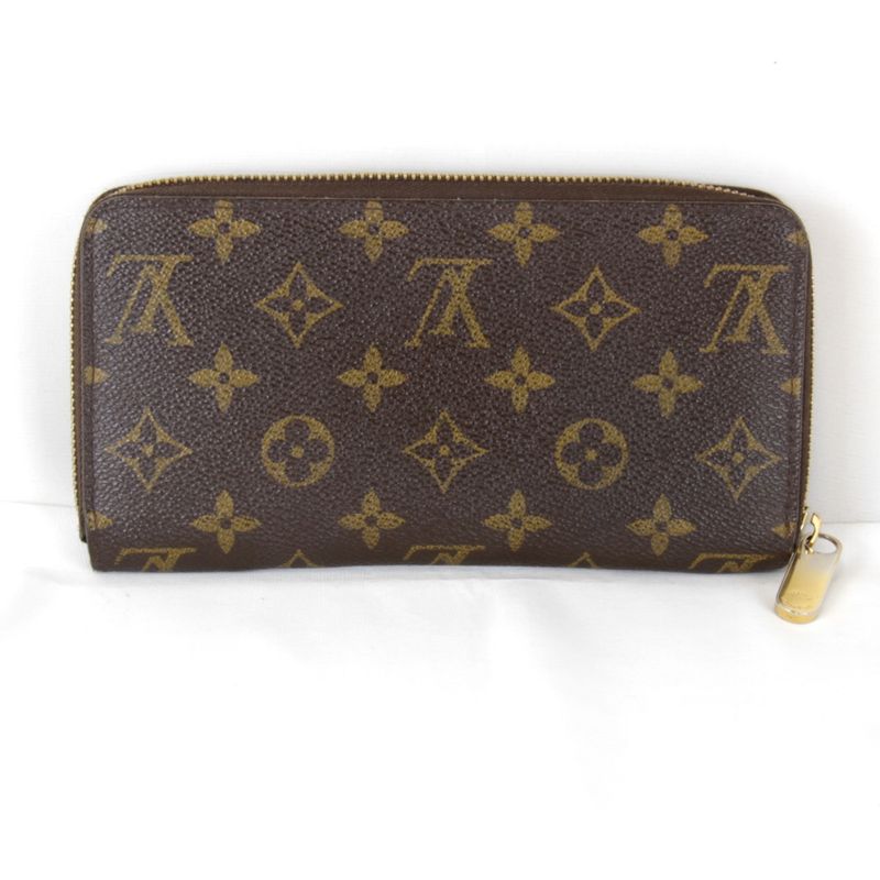 Louis Vuitton Zippy Wallet Monogram Canvas Brown