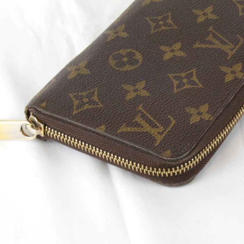 Louis Vuitton Zippy Wallet Monogram Canvas Brown