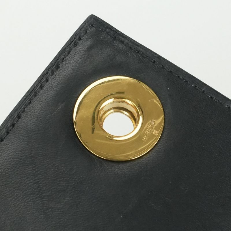 Hermes Piano 25 Tote Noir Black Gold Handbag