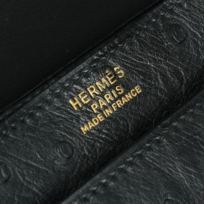 Hermes Piano 25 Tote Noir Black Gold Handbag