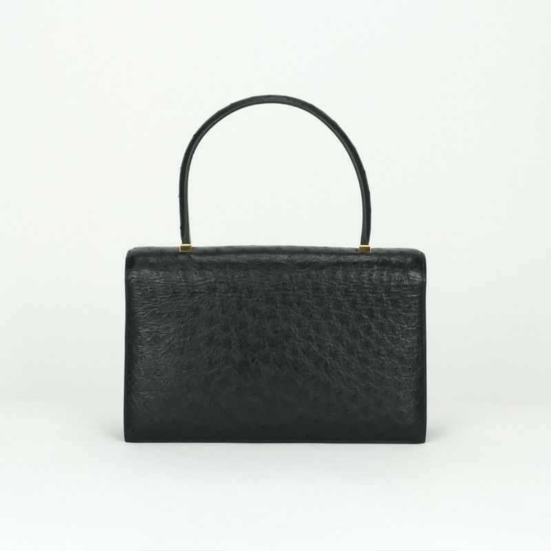 Hermes Piano 25 Tote Noir Black Gold Handbag