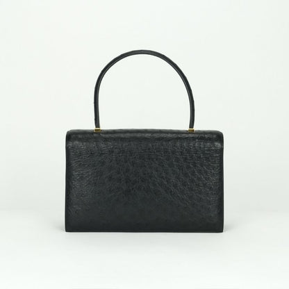 Hermes Piano 25 Tote Noir Black Gold Handbag