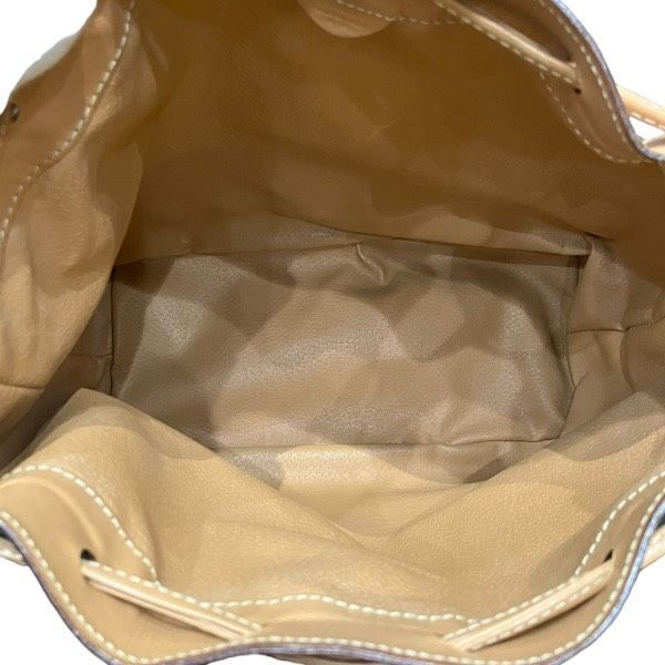 Celine Macadam Drawstring Brown Leather Shoulder Bag