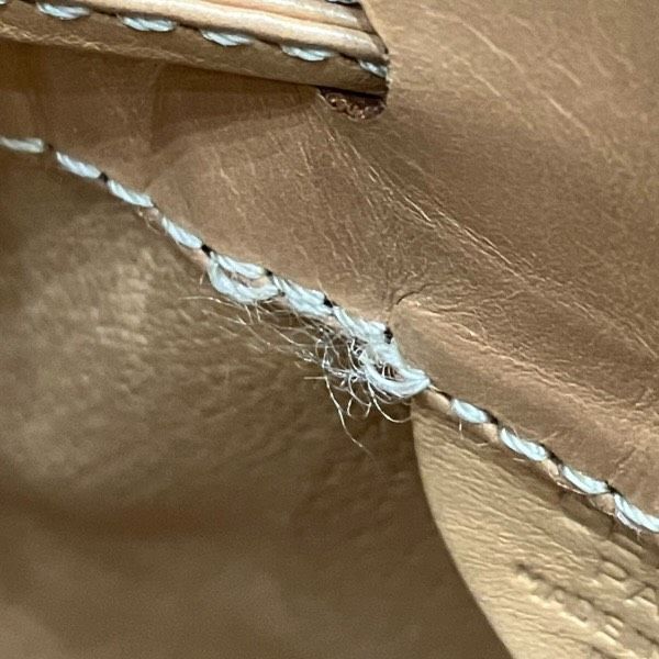 Celine Macadam Drawstring Brown Leather Shoulder Bag