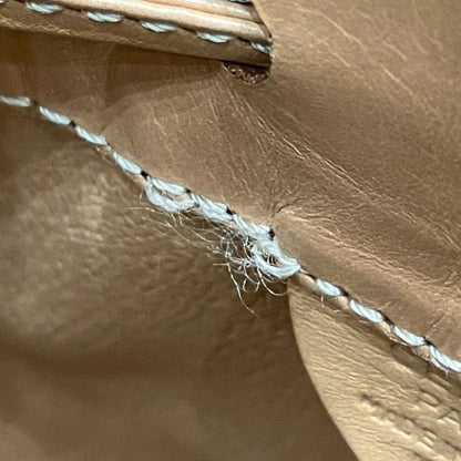 Celine Macadam Drawstring Brown Leather Shoulder Bag