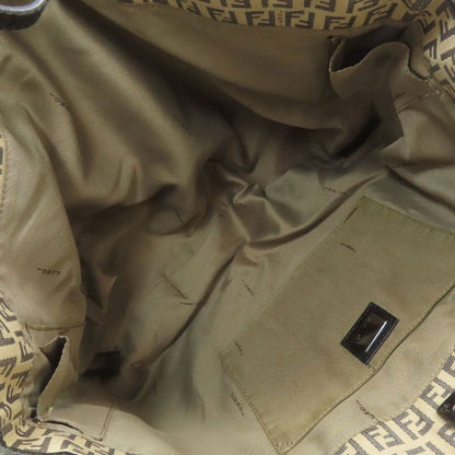 Fendi Zucca Pattern Tote Canvas Leather