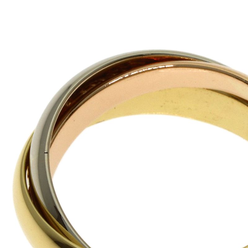 Cartier Trinity 51 Ring 18k Yellow Gold 18k White Pink