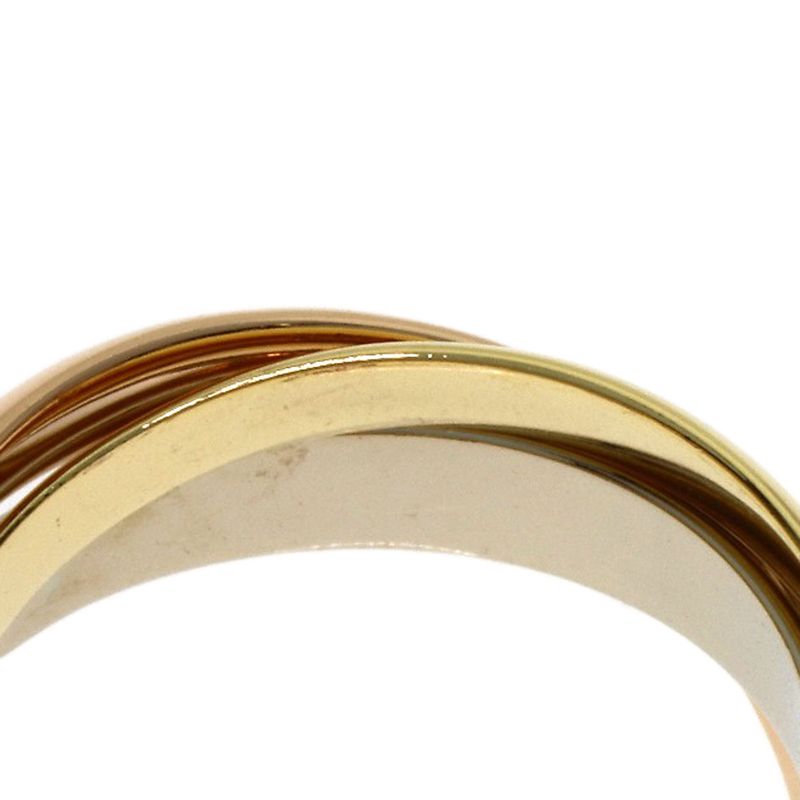 Cartier Trinity 51 Ring 18k Yellow Gold 18k White Pink