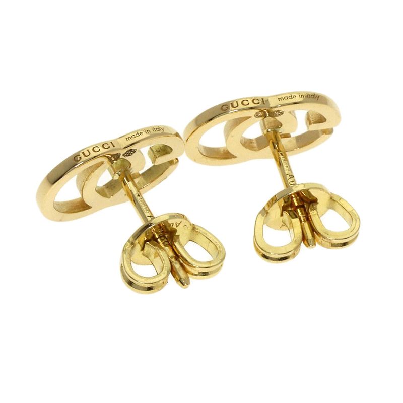 Gucci GG Running Stud Earrings 18k Yellow Gold
