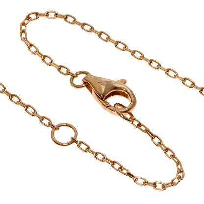 Cartier Logo Double C Diamond Necklace 18k Pink Gold