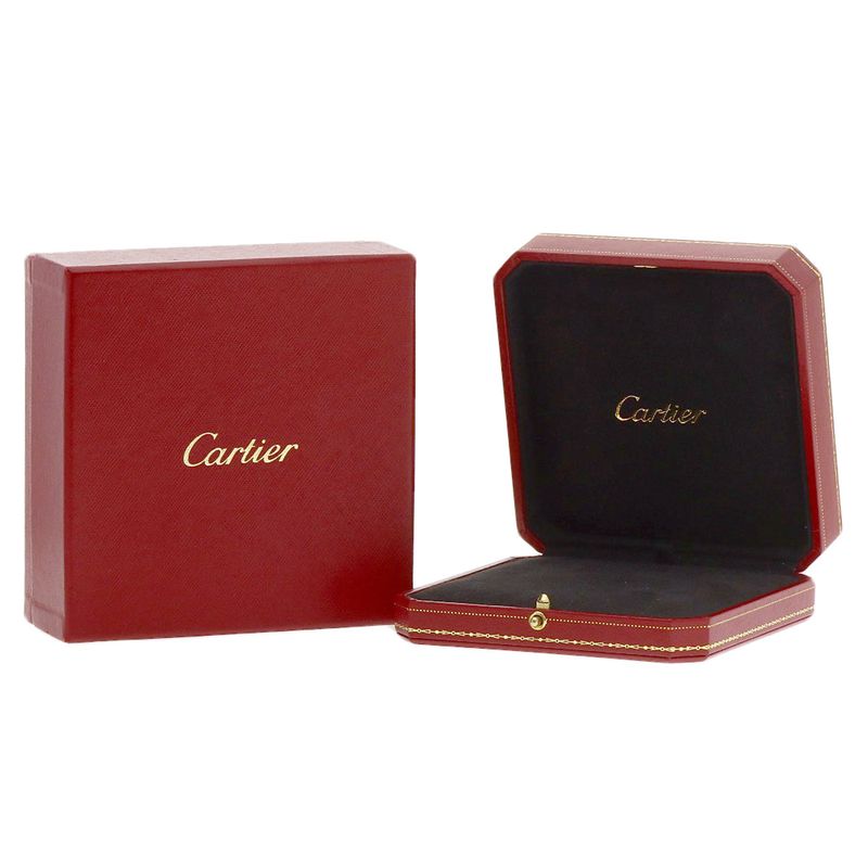 Cartier Logo Double C Diamond Necklace 18k Pink Gold