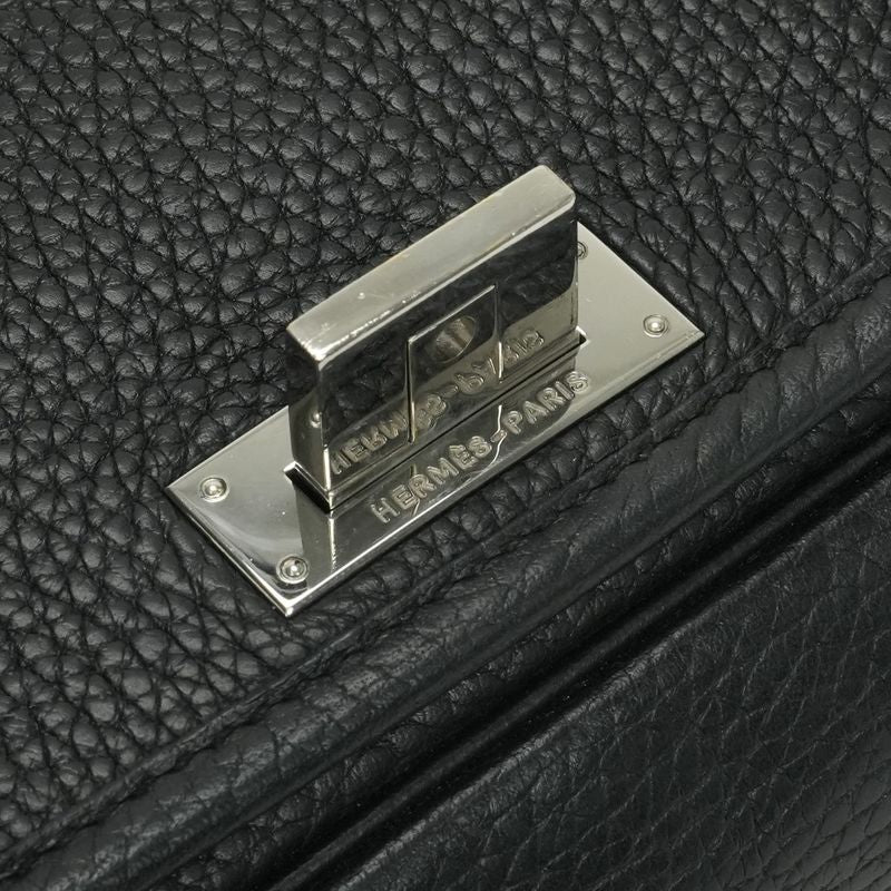 Hermes Victoria Messenger Bag Tote Taurillon Clemence Noir Black