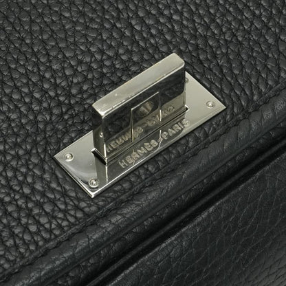 Hermes Victoria Messenger Bag Tote Taurillon Clemence Noir Black