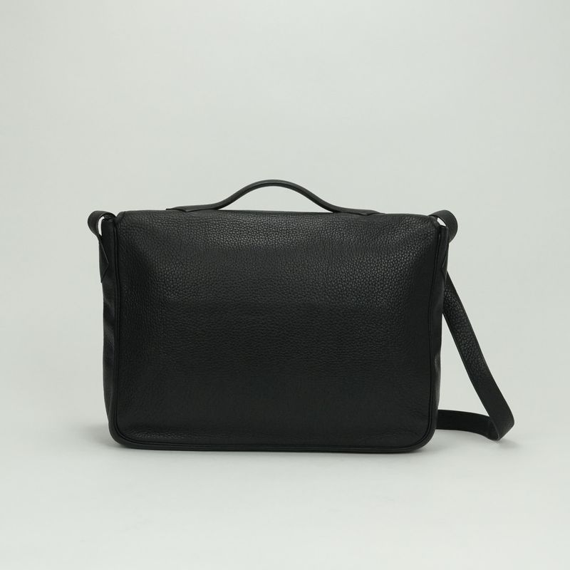 Hermes Victoria Messenger Bag Tote Taurillon Clemence Noir Black