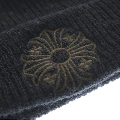 Chrome Hearts Wool Watch Cap CH Plus Embroidery Cap Black Knit Cap Beanie