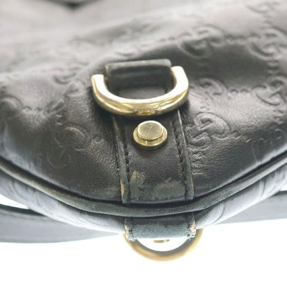 Guccissima Leather Shoulder Bag Black
