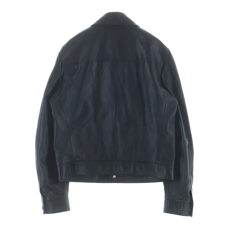 Celine Aviator Soft Drum Lambskin Leather Jacket Black
