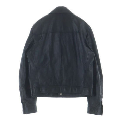 Celine Aviator Soft Drum Lambskin Leather Jacket Black