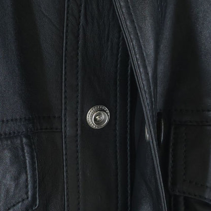 Celine Aviator Soft Drum Lambskin Leather Jacket Black