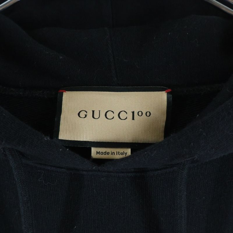 Gucci Music IS Mine Anniversary Print Pullover Hoodie Black Sweater