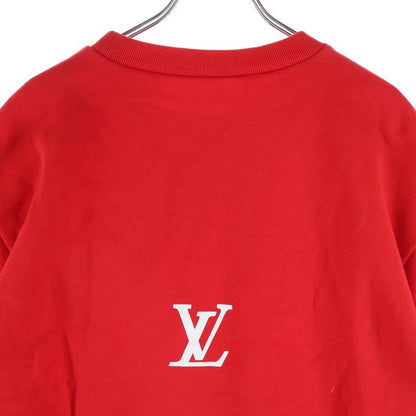 Louis Vuitton Rockers Logo Print Crew Neck Sweatshirt Red