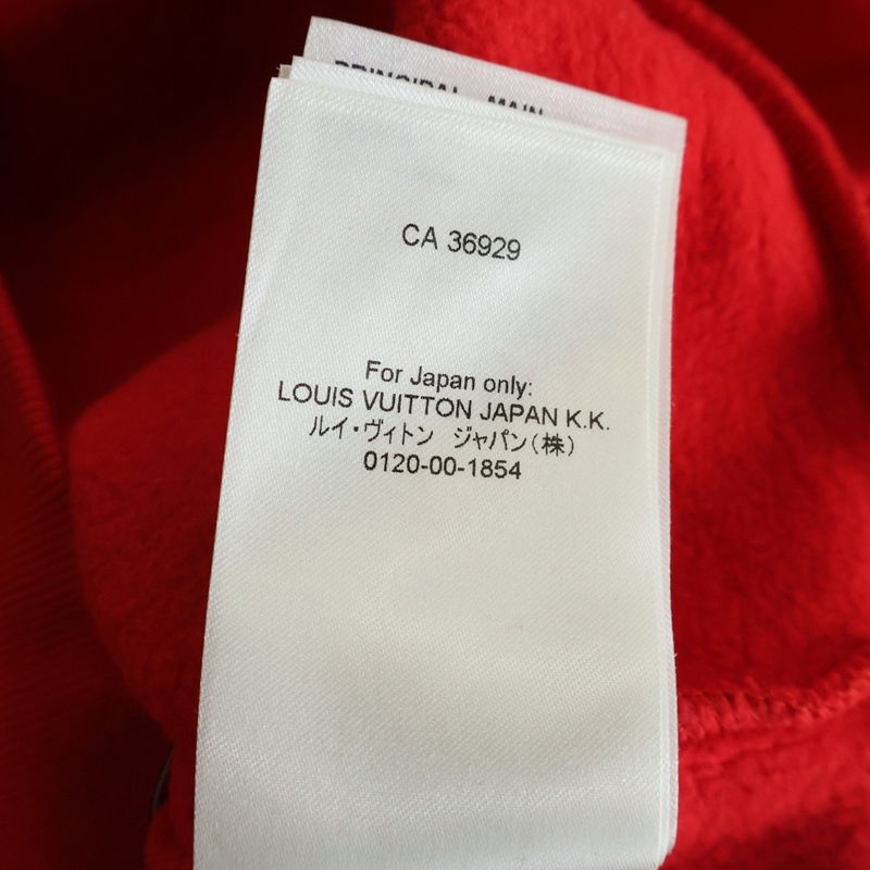 Louis Vuitton Rockers Logo Print Crew Neck Sweatshirt Red