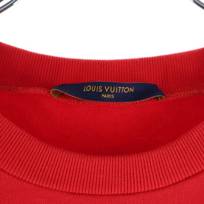 Louis Vuitton Rockers Logo Print Crew Neck Sweatshirt Red
