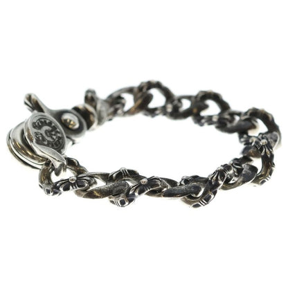 Chrome Hearts Fncy Chn Lnk Fancy Link Clip Bracelet 15 Links Silver