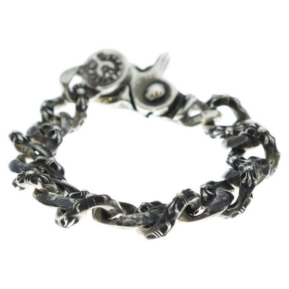 Chrome Hearts Fncy Chn Lnk Fancy Link Clip Bracelet 15 Links Silver