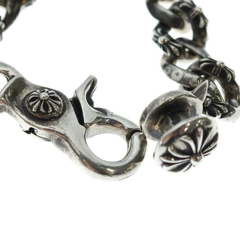 Chrome Hearts Fncy Chn Lnk Fancy Link Clip Bracelet 15 Links Silver