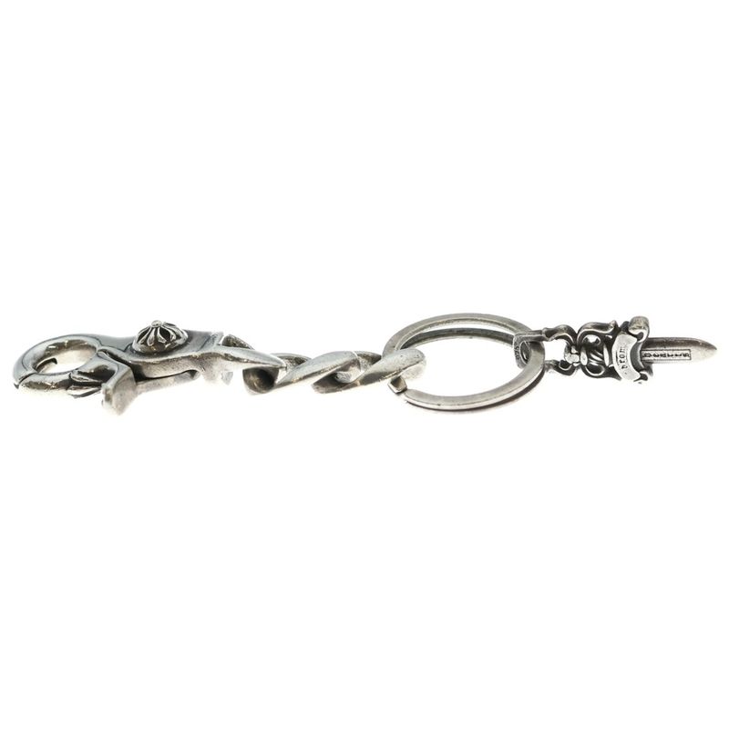Chrome Hearts Clp Chn Classic-s Short Classic Link Key Chain Silver Necklace